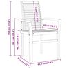 vidaXL Stacking Dining Chairs 2 pcs Solid Teak