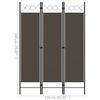 vidaXL 3-Panel Room Divider Anthracite 120x180 cm