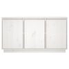 vidaXL Sideboard White 111x34x60 cm Solid Wood Pine