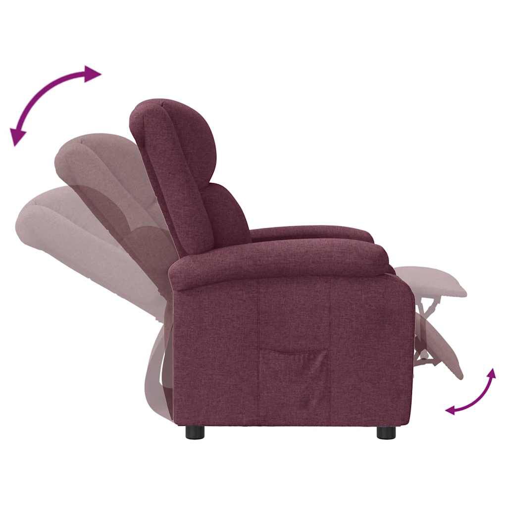 vidaXL Recliner Chair Cream Fabric