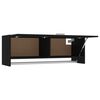 vidaXL Wardrobe Black 100x32.5x35 cm Engineered Wood