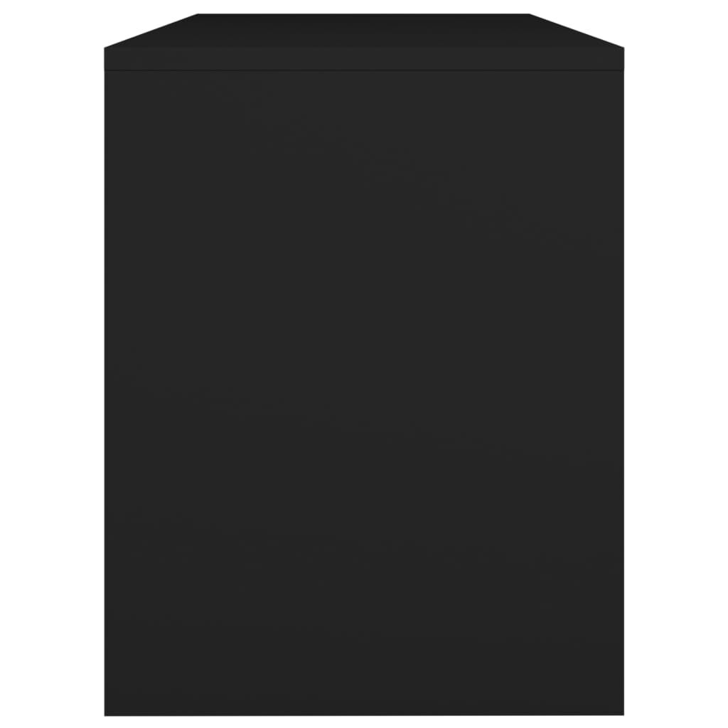 vidaXL Dressing Stool Black 70x35x45 cm Engineered Wood