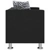 vidaXL Sofa 2-Seater Artificial Leather Black