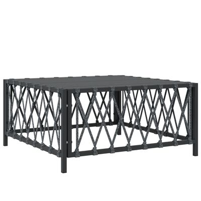 vidaXL 5 Piece Garden Lounge Set with Cushions Anthracite Steel, anthracite vidaXL 5 Piece Garden Lounge Set with Cushions Anthracite Steel