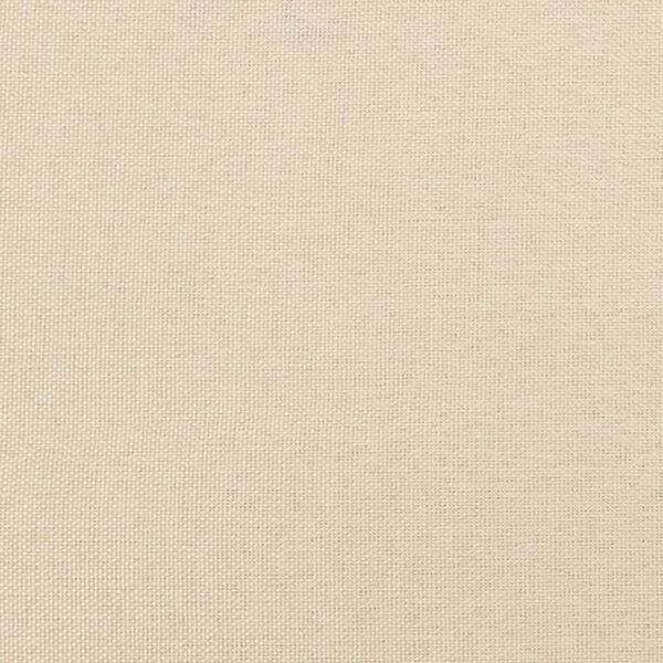 vidaXL Bed Frame without Mattress Cream 180x200 cm Super King Fabric