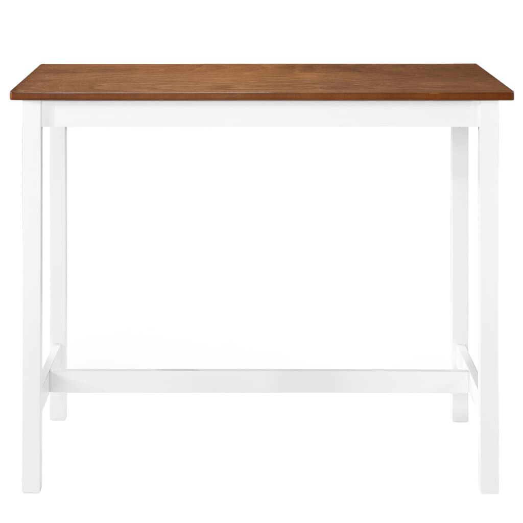 vidaXL Bar Table Solid Wood 108x60x91 cm