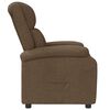 vidaXL Recliner Chair Brown Fabric