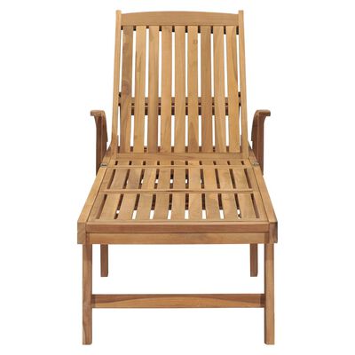 vidaXL Sun Lounger Solid Teak Wood,  vidaXL Sun Lounger Solid Teak Wood