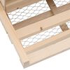vidaXL Chicken Laying Nest 2 Compartments 63x40x45 cm Solid Pine Wood