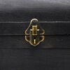 vidaXL Treasure Chest Wood Black 90x51x42 cm