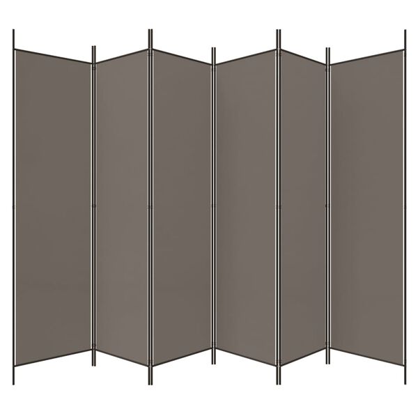 vidaXL 6-Panel Room Divider Anthracite 300x220 cm Fabric