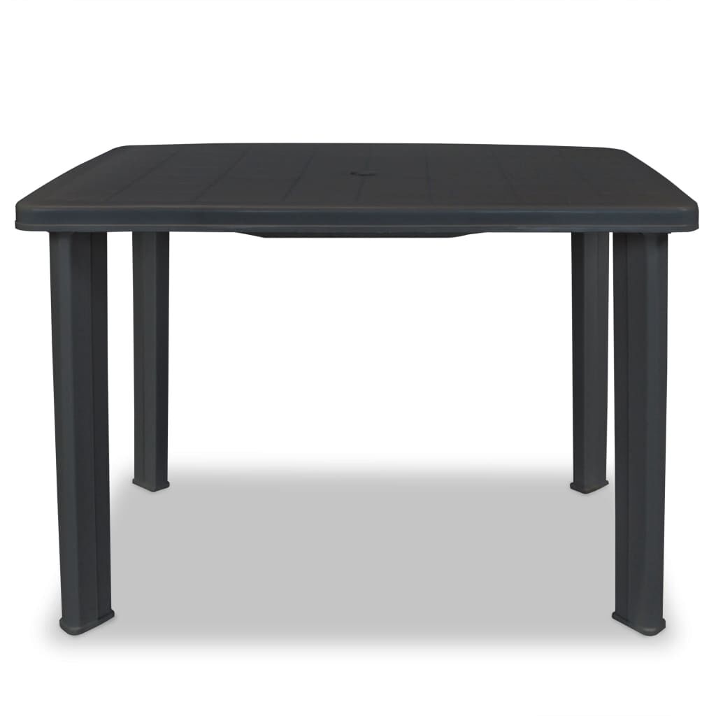 vidaXL Garden Table Anthracite 101x68x72 cm Plastic