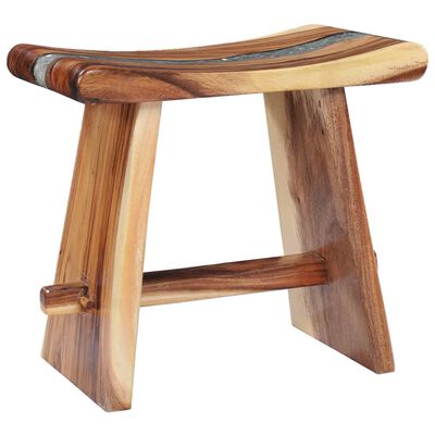 vidaXL Stool Solid Suar Wood and Polyresin,  vidaXL Stool Solid Suar Wood and Polyresin