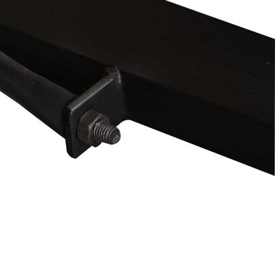 vidaXL Dining Table Solid Rough Mango Wood 120 cm, black vidaXL Dining Table Solid Rough Mango Wood 120 cm