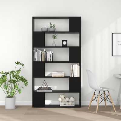 vidaXL Book Cabinet Room Divider Black 100x24x188 cm, black vidaXL Book Cabinet Room Divider Black 100x24x188 cm