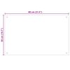 vidaXL Kitchen Backsplashes 2 pcs Transparent 80x50 cm Tempered Glass