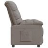 vidaXL Recliner Chair Taupe Fabric