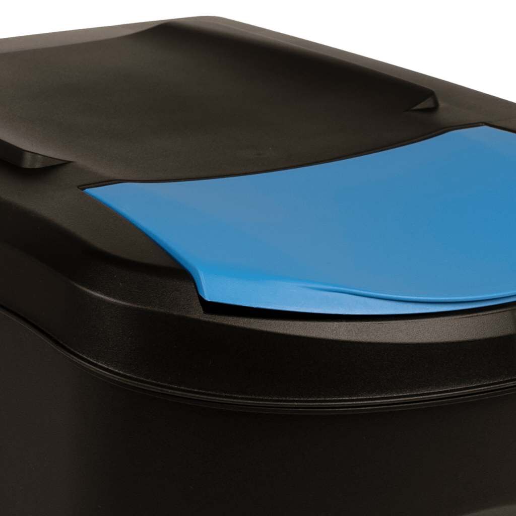 vidaXL Stackable Dustbins 3 pcs Anthracite 75 L