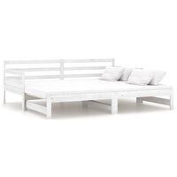 vidaXL Pull-out Day Bed without Mattress White 2x(90x200)cm, white vidaXL Pull-out Day Bed without Mattress White 2x(90x200)cm