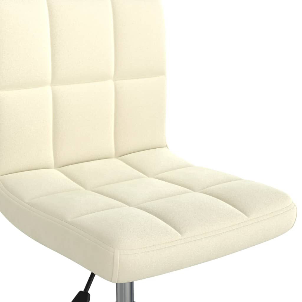 vidaXL Swivel Dining Chair Cream Velvet