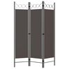vidaXL 3-Panel Room Divider Anthracite 120x180 cm