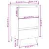 vidaXL Bed Cabinets with Metal Legs 2 pcs Smoked Oak 40x35x69 cm