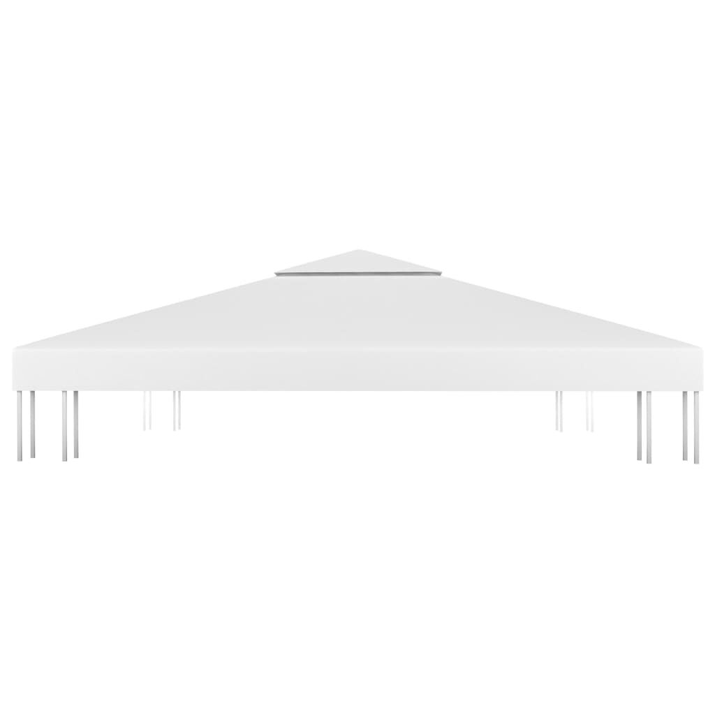 vidaXL 2-Tier Gazebo Top Cover 310 g/m² 3x3 m White