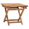 vidaXL Sun Lounger with Table Solid Teak Wood
