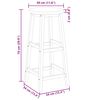 vidaXL Bar Stools 4 pcs Solid Acacia Wood