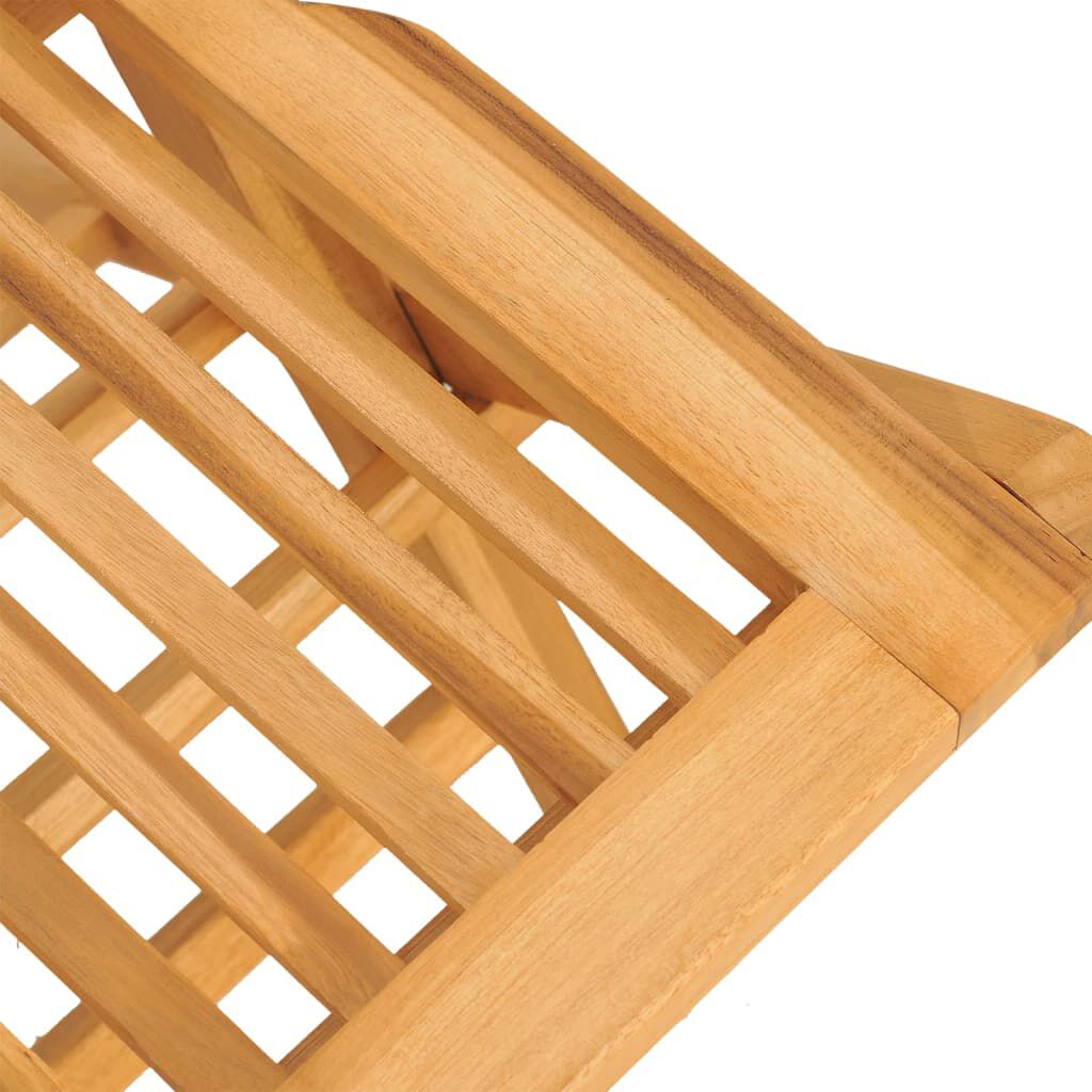 vidaXL Folding Garden Chairs 2 pcs 47x62x90 cm Solid Wood Teak