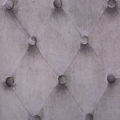 vidaXL Dining Chairs 2 pcs Grey Velvet, grey vidaXL Dining Chairs 2 pcs Grey Velvet