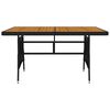 vidaXL 5 Piece Outdoor Dining Set Poly Rattan Black