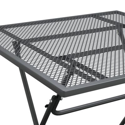 vidaXL Garden Table 80x80x72 cm Expanded Metal Mesh Anthracite,  vidaXL Garden Table 80x80x72 cm Expanded Metal Mesh Anthracite