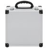vidaXL CD Case for 40 CDs Aluminium ABS Silver