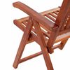 vidaXL Folding Garden Chairs 2 pcs Solid Acacia Wood Brown