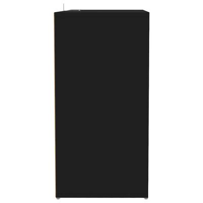 vidaXL Shoe Cabinet Black 60x35x70 cm Engineered Wood, black vidaXL Shoe Cabinet Black 60x35x70 cm Engineered Wood