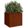vidaXL Planters 2 pcs 32x30x29 cm Corten Steel