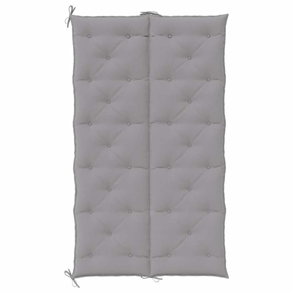vidaXL Garden Bench Cushion Grey 180x(50+50)x7cm Oxford Fabric