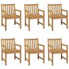 vidaXL 7 Piece Garden Dining Set 200x100 cm Solid Teak Wood