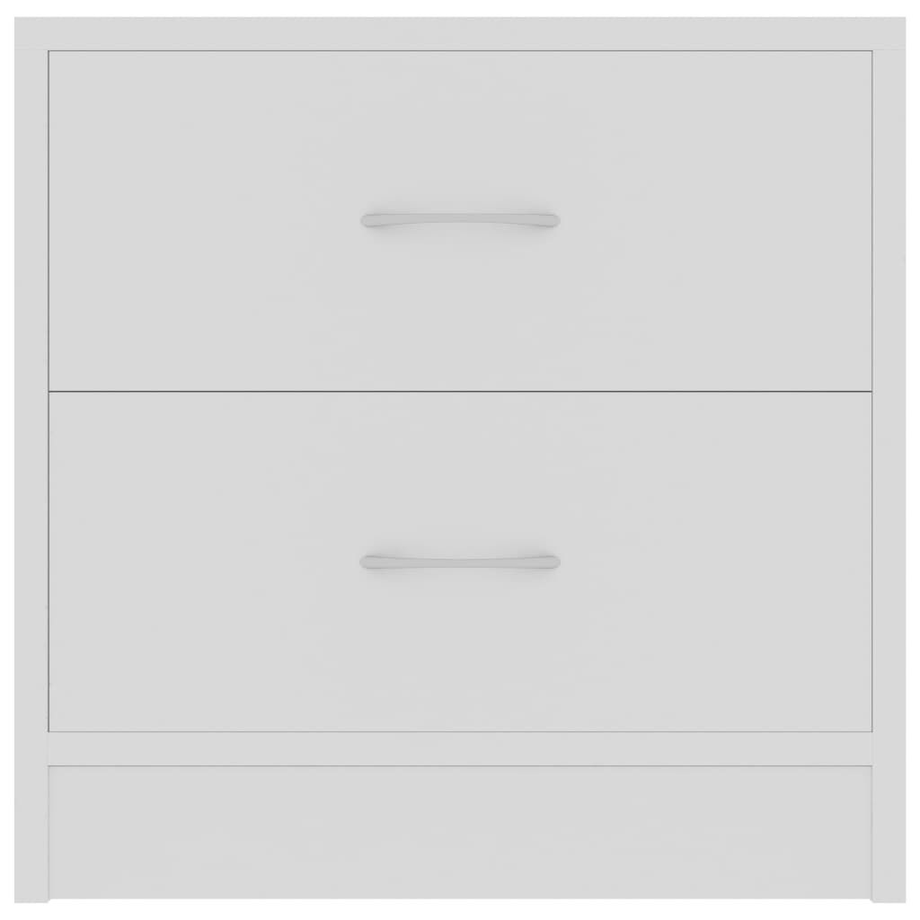 vidaXL Bedside Cabinet White 40x30x40 cm Engineered Wood