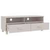 vidaXL TV Cabinet HAMAR White 106x40x40 cm Solid Wood Pine