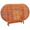 vidaXL 7 Piece Folding Outdoor Dining Set Solid Eucalyptus Wood