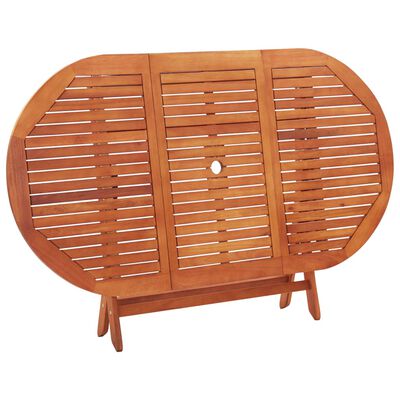 vidaXL 9 Piece Folding Outdoor Dining Set Solid Eucalyptus Wood,  vidaXL 9 Piece Folding Outdoor Dining Set Solid Eucalyptus Wood