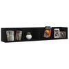 vidaXL CD Wall Shelf Black 100x18x18 cm Engineered Wood