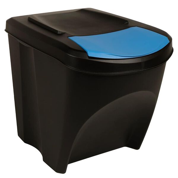 vidaXL Stackable Dustbins 3 pcs Anthracite 75 L