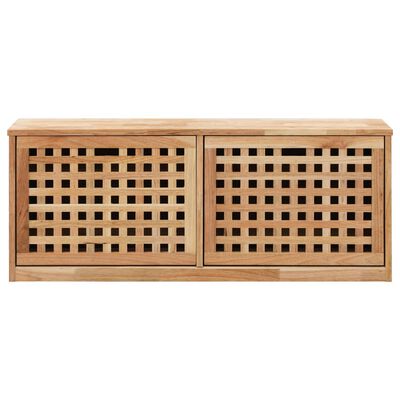 vidaXL Shoe Storage Bench 94x20x38 cm Solid Walnut Wood,  vidaXL Shoe Storage Bench 94x20x38 cm Solid Walnut Wood