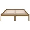 vidaXL Bed Frame without Mattress Honey Brown Solid Wood 140x200 cm