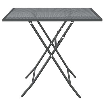 vidaXL Garden Table 80x80x72 cm Expanded Metal Mesh Anthracite,  vidaXL Garden Table 80x80x72 cm Expanded Metal Mesh Anthracite
