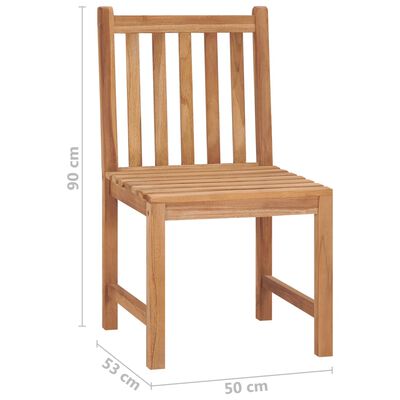 vidaXL Garden Chairs 4 pcs Solid Teak Wood,  vidaXL Garden Chairs 4 pcs Solid Teak Wood