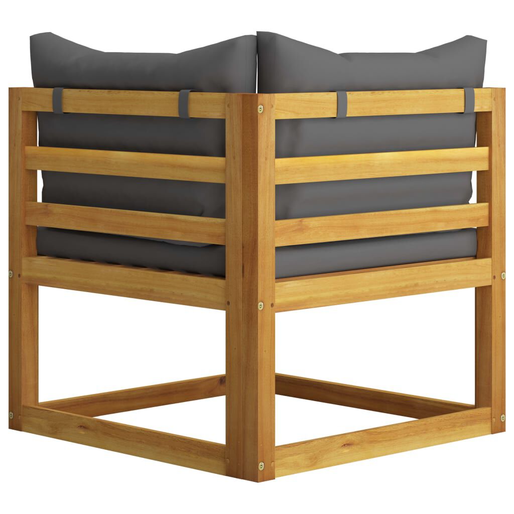 vidaXL 12 Piece Garden Lounge Set with Cushion Solid Acacia Wood